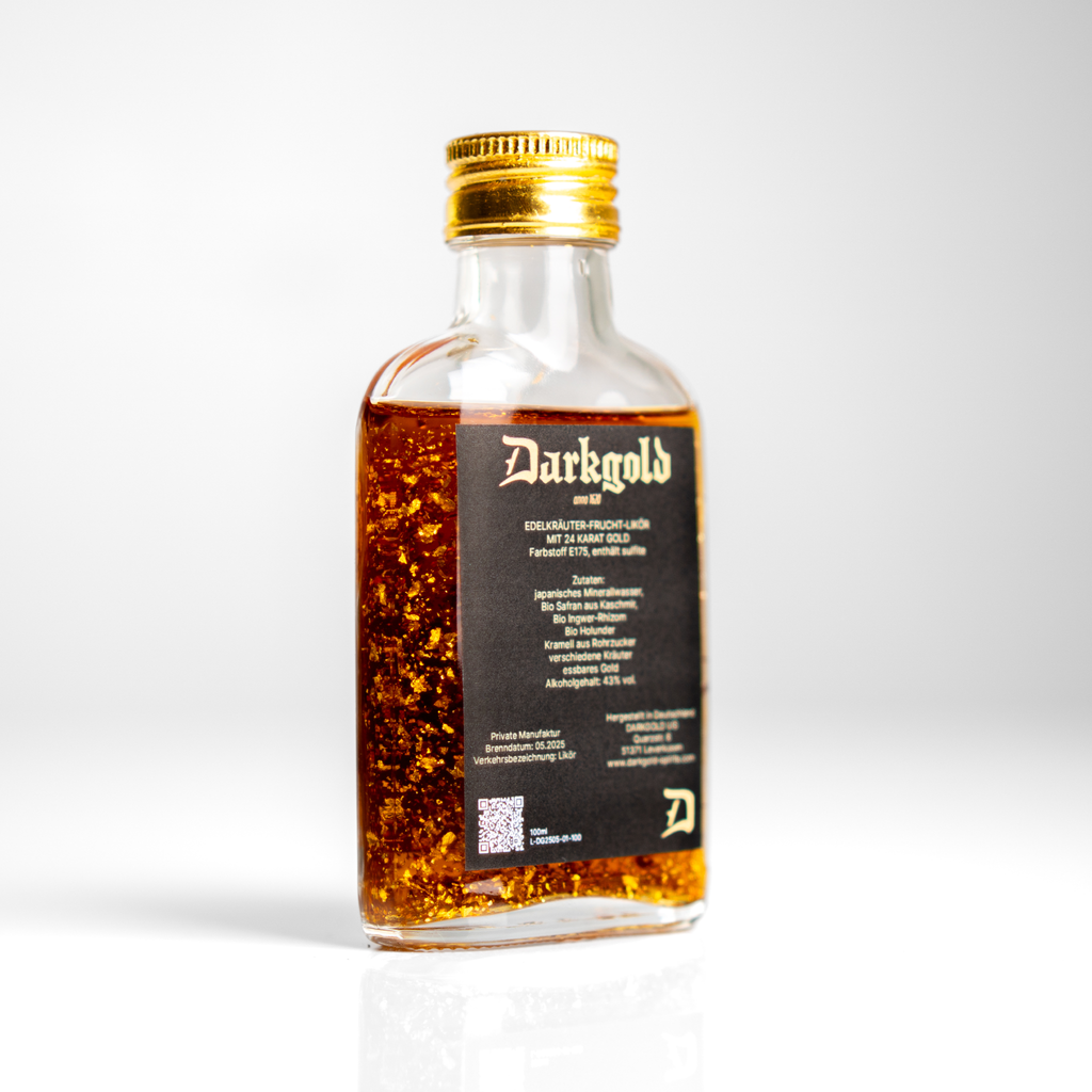 Darkgold Likör mit 24 Karat Gold 100ml